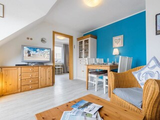 Wohnzimmer - St Peter Ording Bad, Haus Colonia, Wohnung 7 "Seehundskoje"