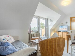 Wohnzimmer - St Peter Ording Bad, Haus Colonia, Wohnung 7 "Seehundskoje"