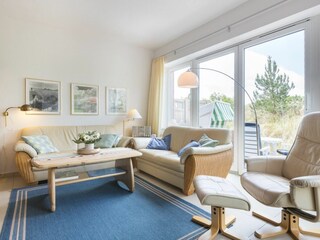Wohnzimmer und Dünenterrasse