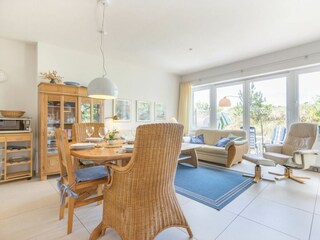 Essbereich im Wohnzimmer