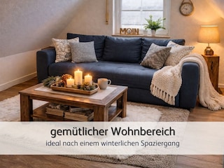 draußen Winter - drinnen gemütlich