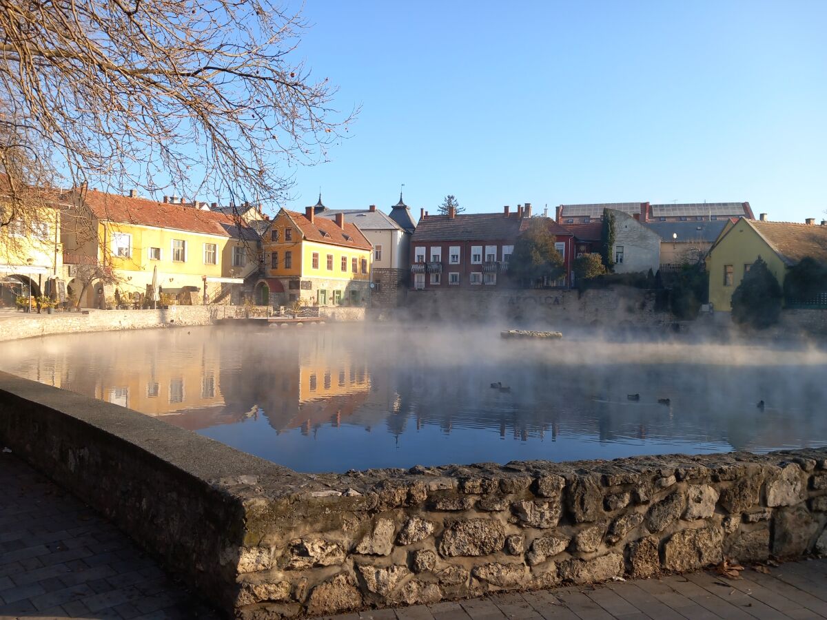 Tapolca Mühlenteich im Winter