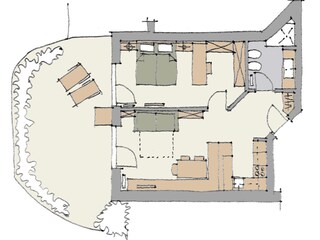 Vakantieappartement St. Ulrich in Gröden Grondplan 40