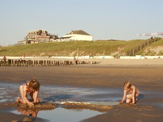 Endlos spielen am Strand