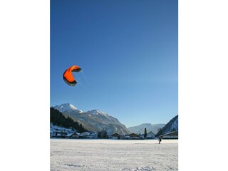 Snowkiten in Achenkirch am Achensee