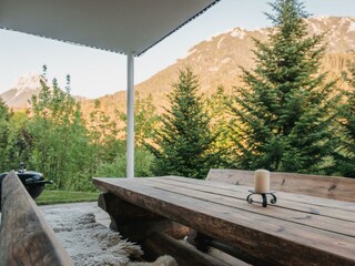 Bergblick von der Terrasse