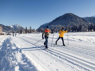 Langlaufen mit der Familie in den Karwendeltälern
