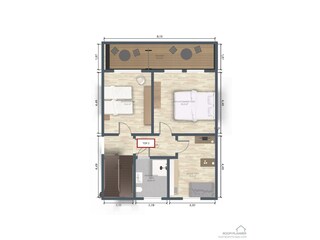 Grundriss TOP & Jokerzimmer