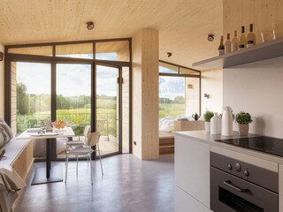 Ausblick aus der Baumhaus Suite
