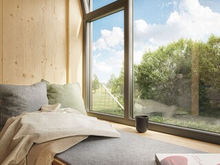 Sitzbank am Fenster