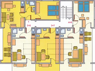 Vakantieappartement Hirschegg im Kleinwalsertal Grondplan 3