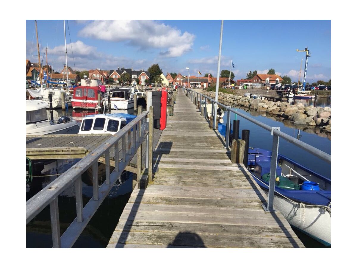 Die "Seebrücke" im Maasholmer Fischereihafen