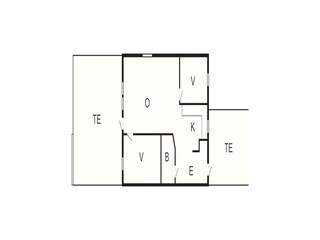 Vakantiehuis Læsø Grondplan 28