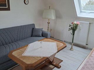 Wohnraum  mit Schlafcouch