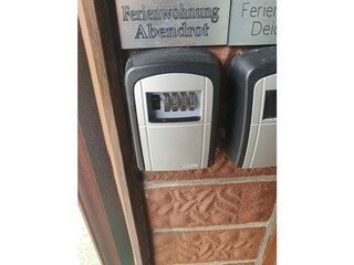 Schlüsselkasten am 1. Eingang