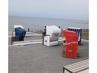 Zugang zur Nordsee am neuen Badestand