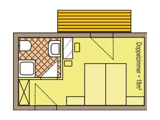 Standardzimmer mit BalkonG768
