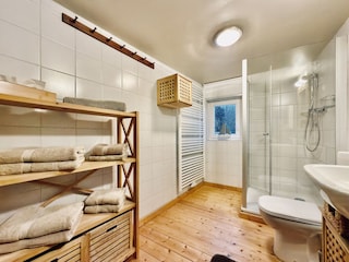 Tageslichtbad mit Dusche und WC im OG