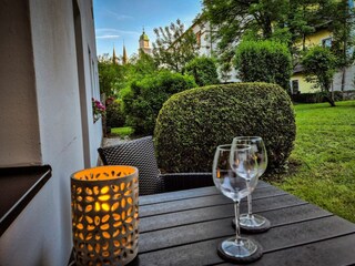 Den Abend ausklingen lassen auf der Terrasse