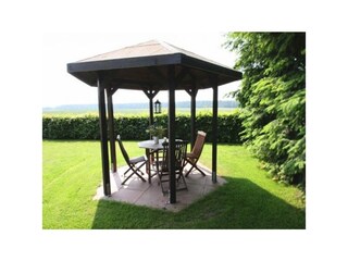 Pavillion für Frühstück mit Aussicht