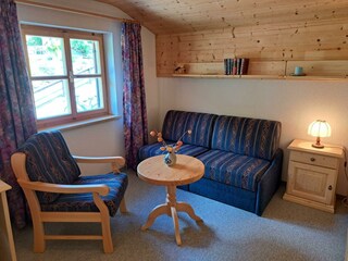 Einbettzimmer mit Schlafsofa für 2 Personen