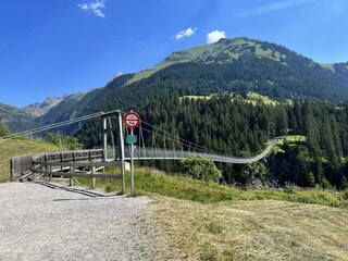 Sommer Holzgau Hängebrücke