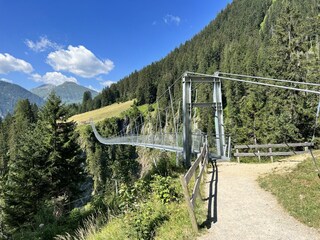 Sommer Holzgau Hängebrücke