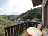 Whg. 1  Blick von der Terrasse auf Bacharach