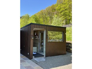 Sauna im Garten