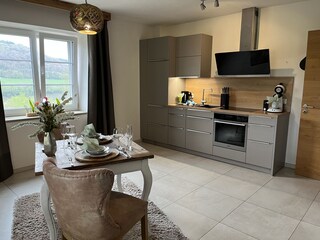 Essbereich mit Küche