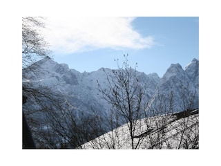 Blick auf das Waxensteingebirge
