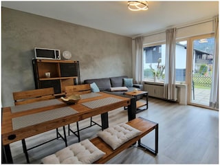 Essplatz im Wohnzimmer