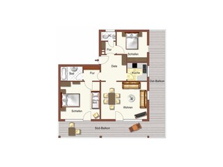 Ferienwohnung Garmisch-Partenkirchen Grundriss 13