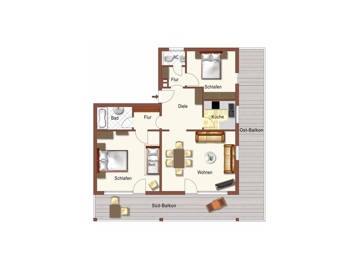 Ferienwohnung Garmisch-Partenkirchen Grundriss 14