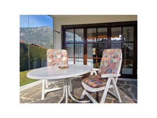 Terrasse mit Windfang