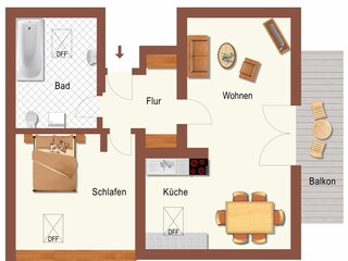 Ferienwohnung Garmisch-Partenkirchen Grundriss 23