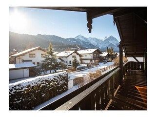 Blick vom Balkon