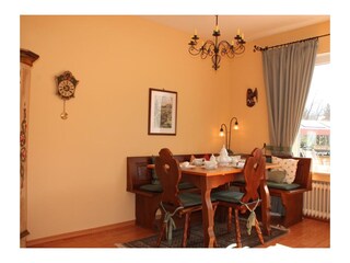 Essplatz im Wohnzimmer