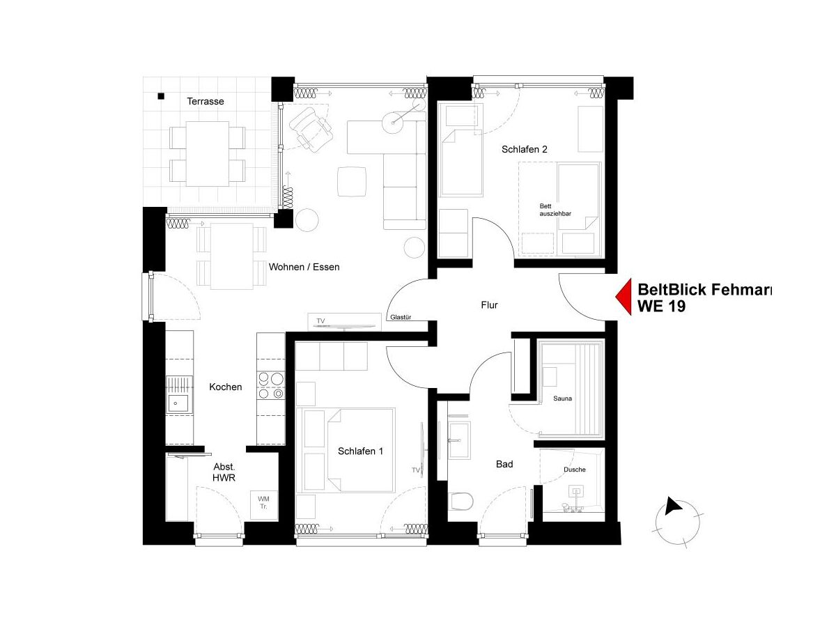 Ferienwohnung Marienleuchte Grundriss 19