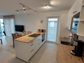 Küche mit Meerblick