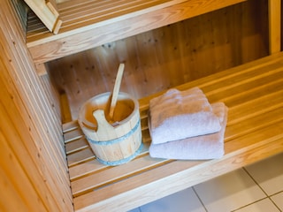 Das Hanghaus hat auch eine eigene Sauna