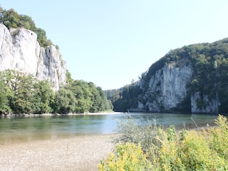 Donaudurchbruch , Fahrt zum Kloster Weltburg