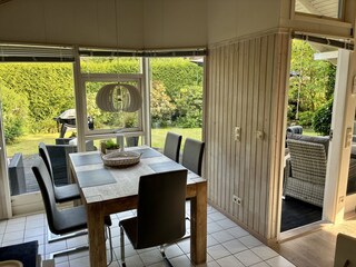 Blick auf den Essbereich