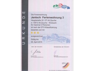 Ferienwohnung Alt Zauche Dokument 14