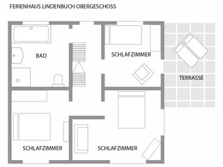 ground plot holiday house lindenbuch 1st floor