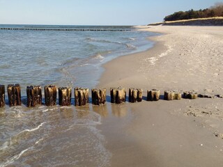 Strand in der Nebensaison