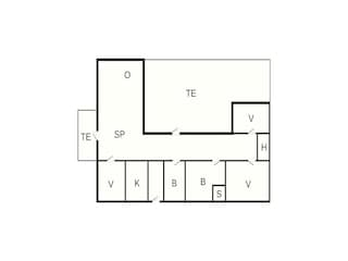 Vakantiehuis Vejby Strand Grondplan 42