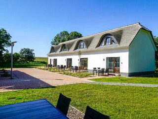 Terrasse vor den Appartements