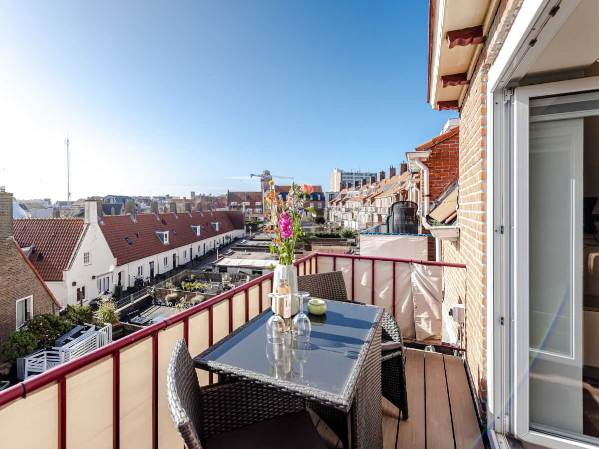 Balkon mit Blick nach hinten auf die Altstadt