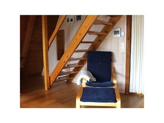 Treppe ins Obergeschoss